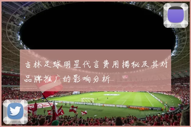 吉林足球明星代言费用揭秘及其对品牌推广的影响分析